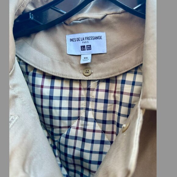 UNIQLO x INES DE LA FRESSANGE Trenchcoat XXL, NWOT, Removable Liner. Beautiful! - Picture 9 of 11
